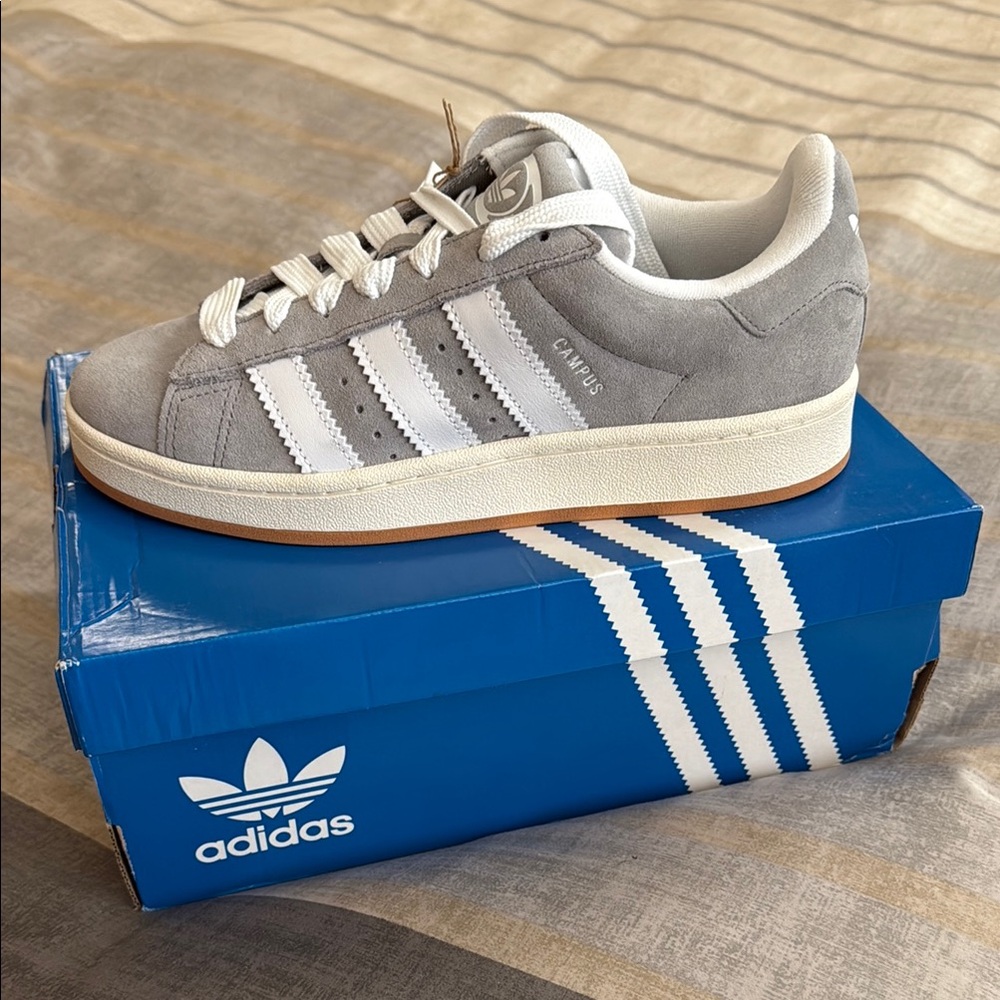 Adidas Gray and White Women's Shoes